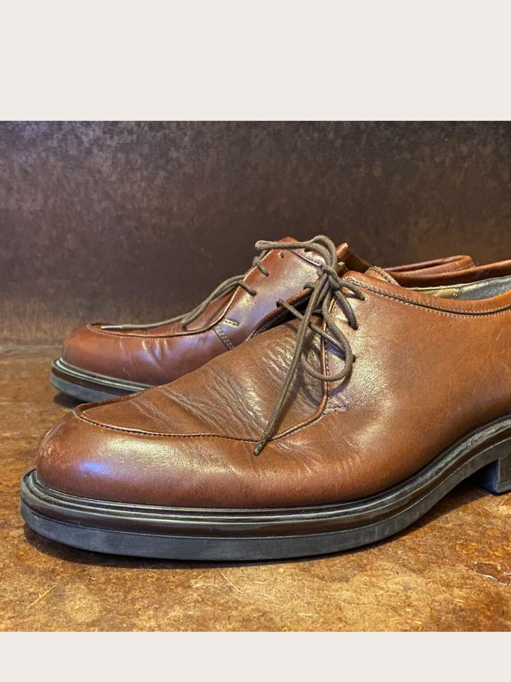 Vintage BASS Y2K Brown Leather Chukka Desert Boots Men's Shoes Wallabees